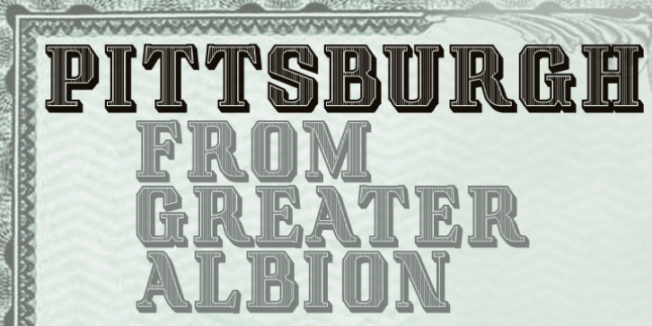 Pittsburgh font preview