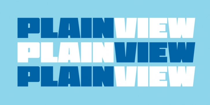 Plainview font preview