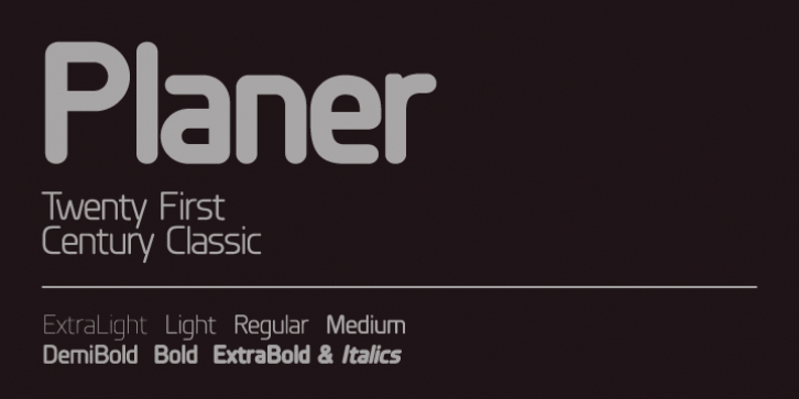 Planer font preview