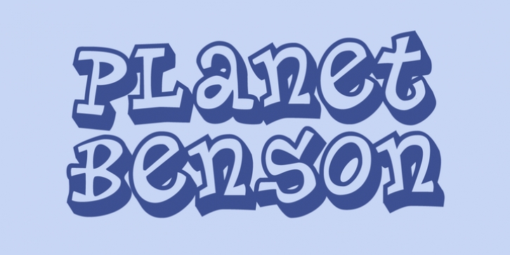 Planet Benson 2 font preview