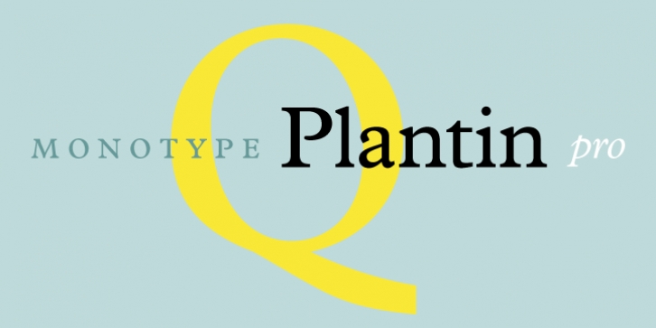 Plantin font preview