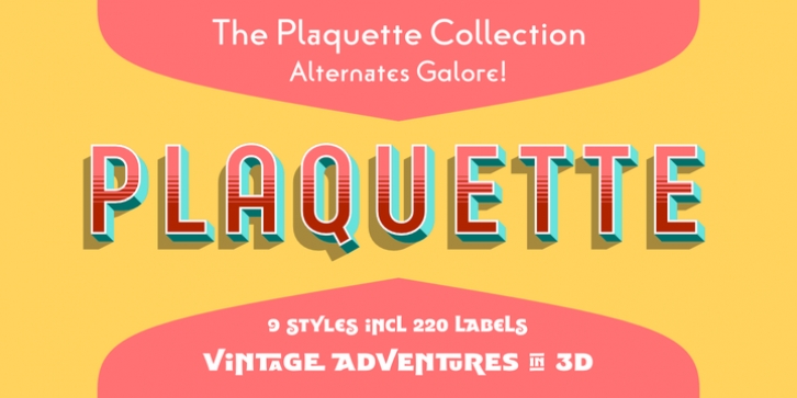 Plaquette font preview