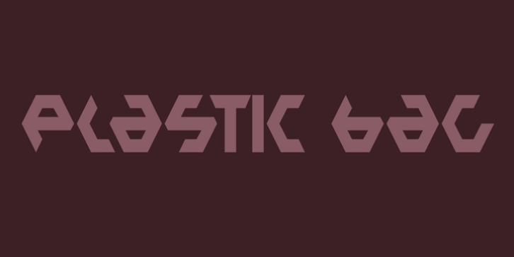 Plastic Bag font preview