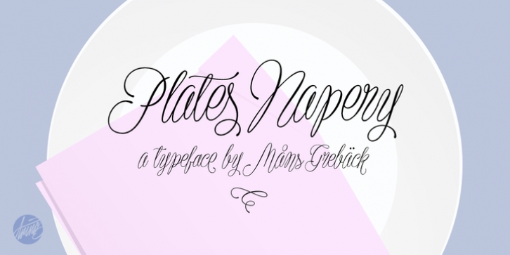 Plates Napery font preview