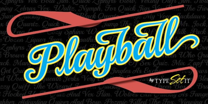 Playball Pro font preview