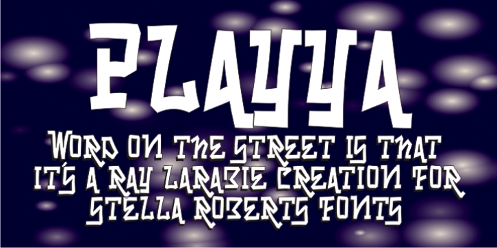 Playya SRF font preview