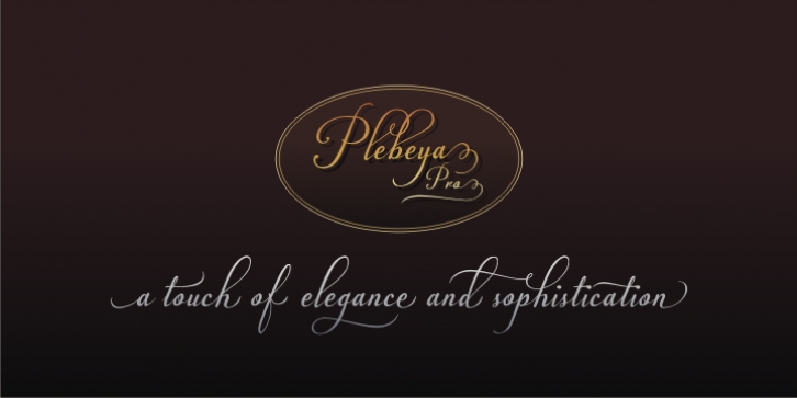 Plebeya font preview