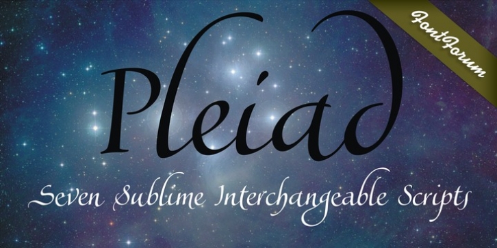 Pleiad font preview