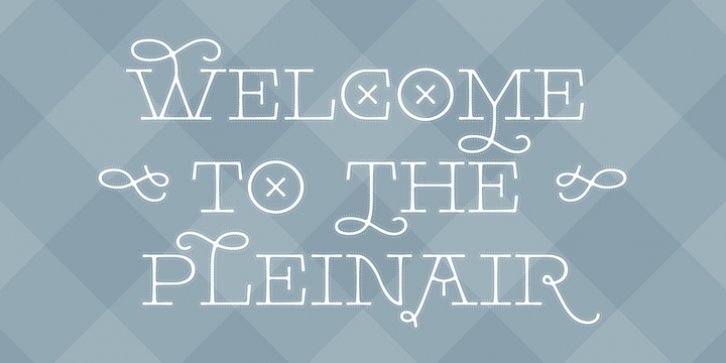 Pleinair font preview