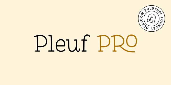 Pleuf Pro font preview