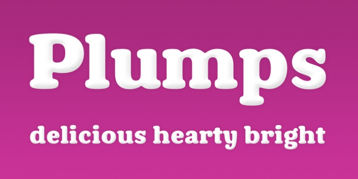 Plumps font preview