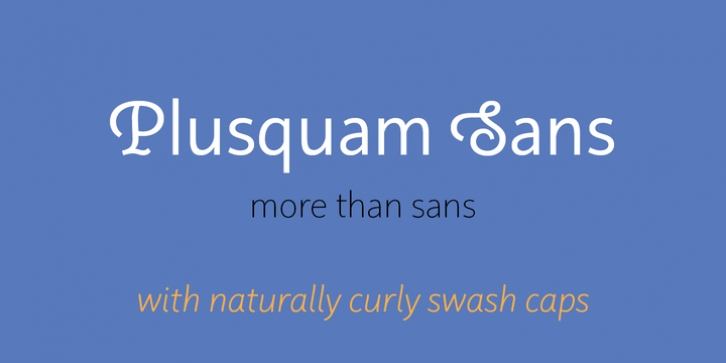 Plusquam Sans font preview