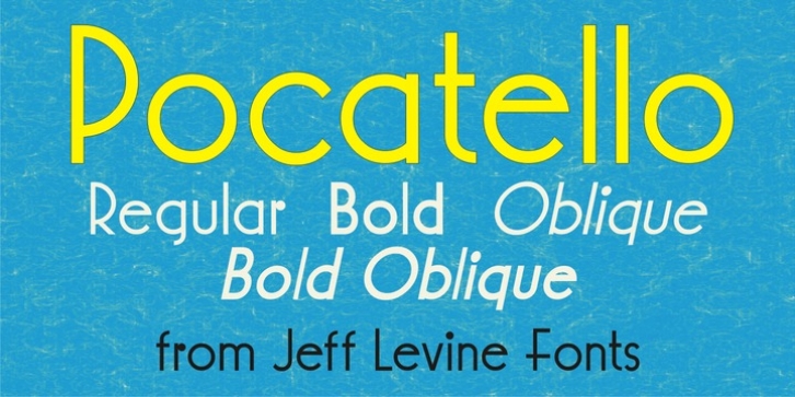 Pocatello JNL font preview