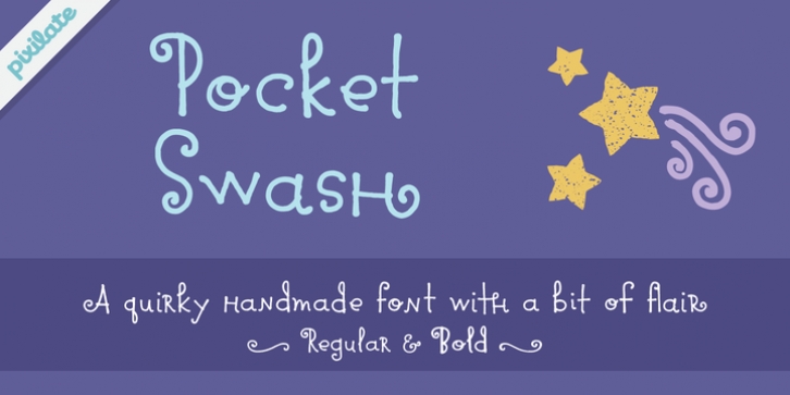Pocket Swash Px font preview