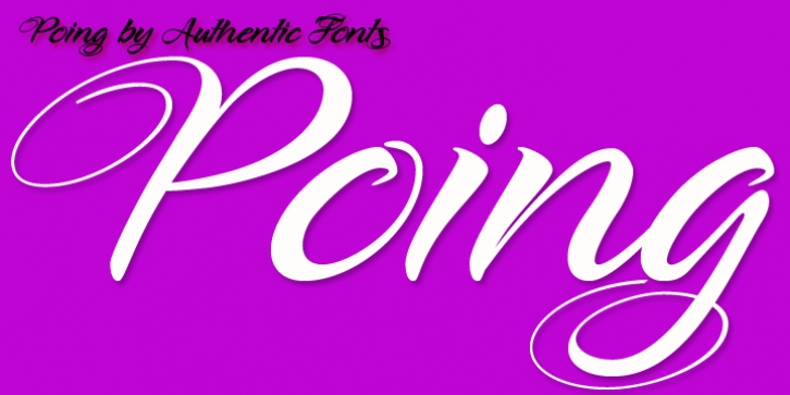 Poing font preview