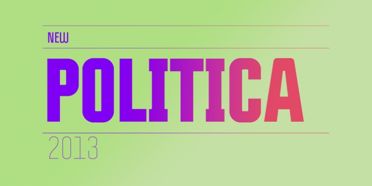 Politica font preview