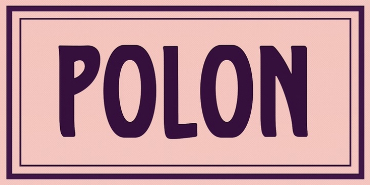 Polon font preview