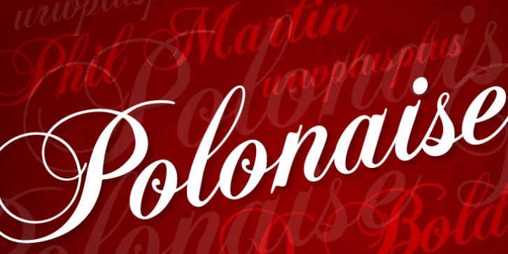 Polonaise font preview