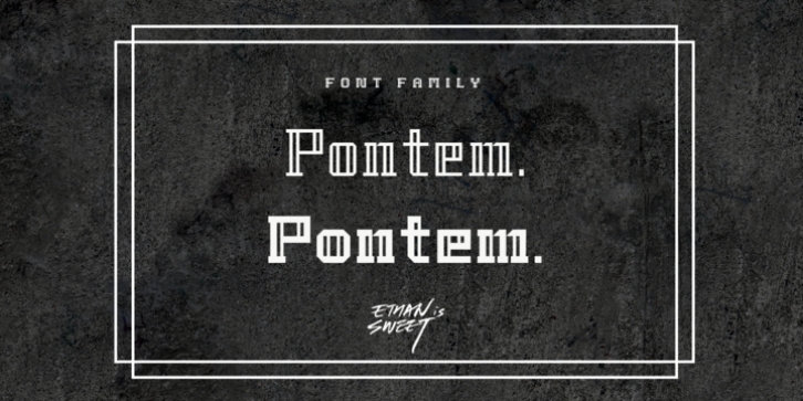 Pontem font preview