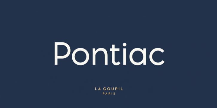 Pontiac font preview