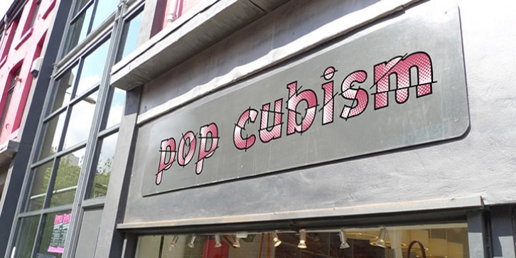 Pop Cubism font preview