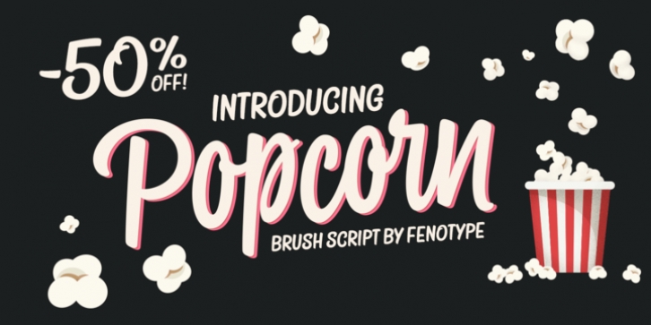Popcorn font preview