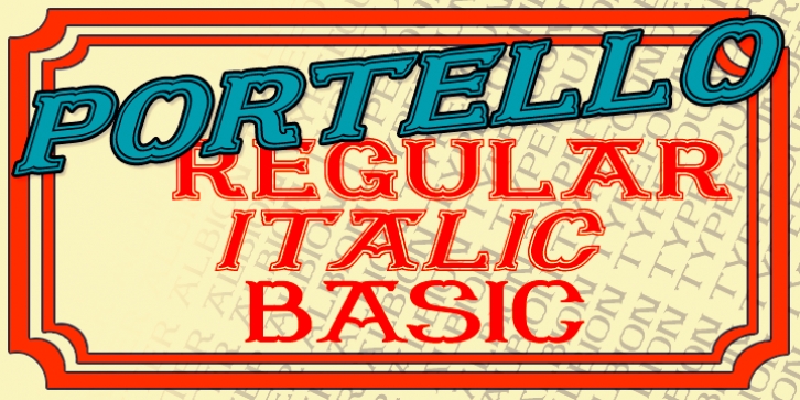 Portello font preview