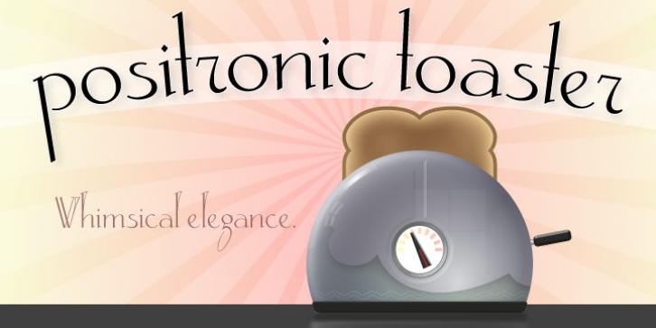Positronic Toaster font preview