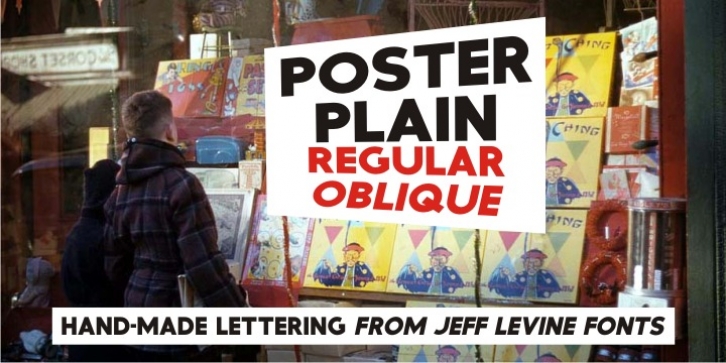 Poster Plain JNL font preview