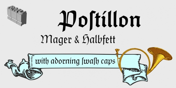 Postillon font preview