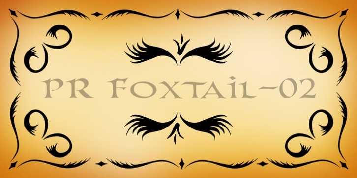 PR Foxtail 02 font preview