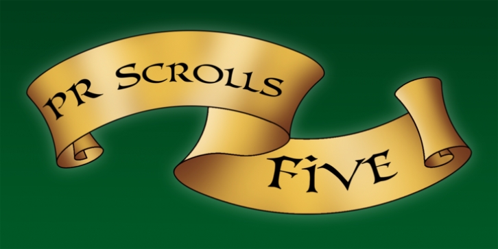 PR Scrolls 05 font preview