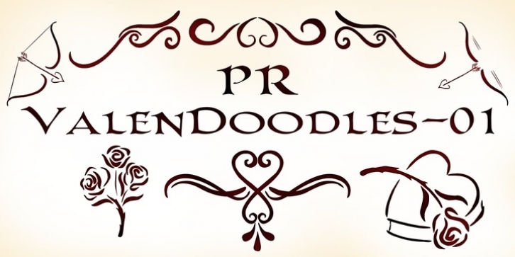 PR Valendoodle 01 font preview