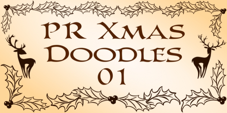 PR Xmas Doodles 01 font preview