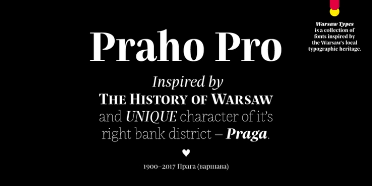 Praho Pro font preview