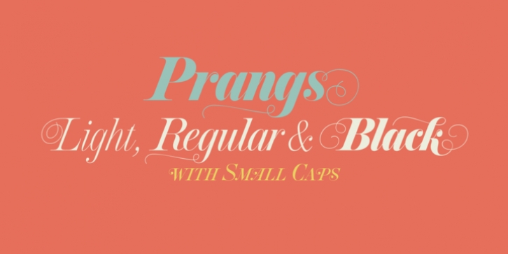 Prangs font preview