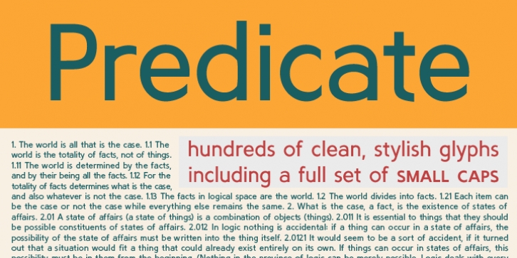 Predicate font preview