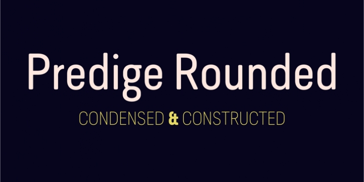 Predige Rounded font preview