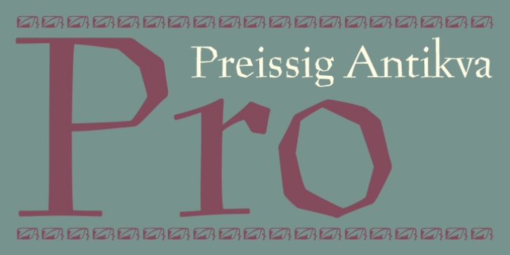 Preissig Antikva Pro font preview