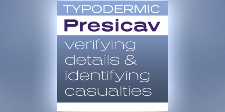 Presicav font preview