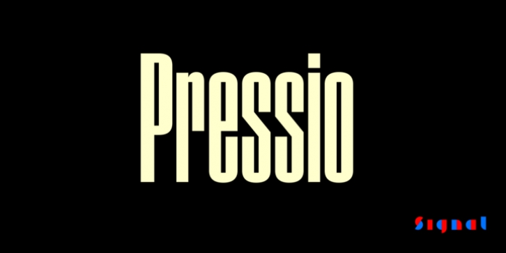 Pressio font preview