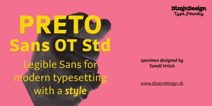 Preto Sans OT Std font preview