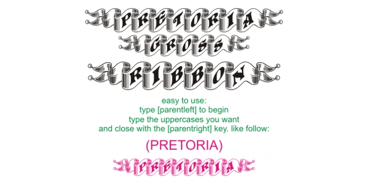 Pretoria Gross font preview