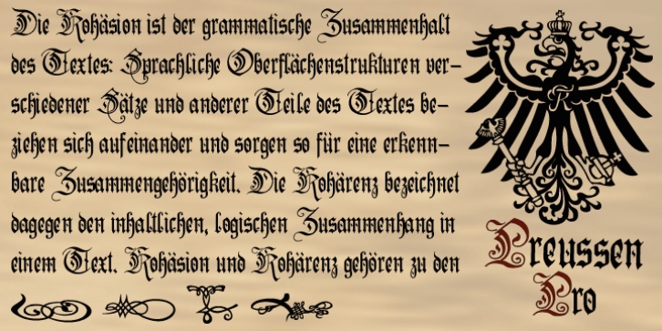 Preussen font preview