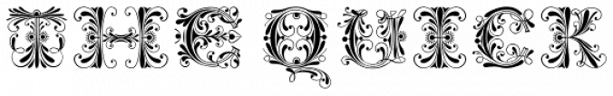 Venice Initials Font Preview