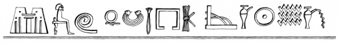 Hieroglyph Informal Font Preview