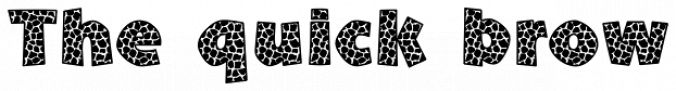 Giraffe Skin Font Preview