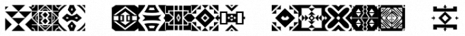 Zulu-Ndebele Pattern Font Preview