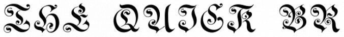 Gothic Initials One Font Preview