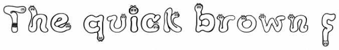 GP I Am A Worm! Font Preview